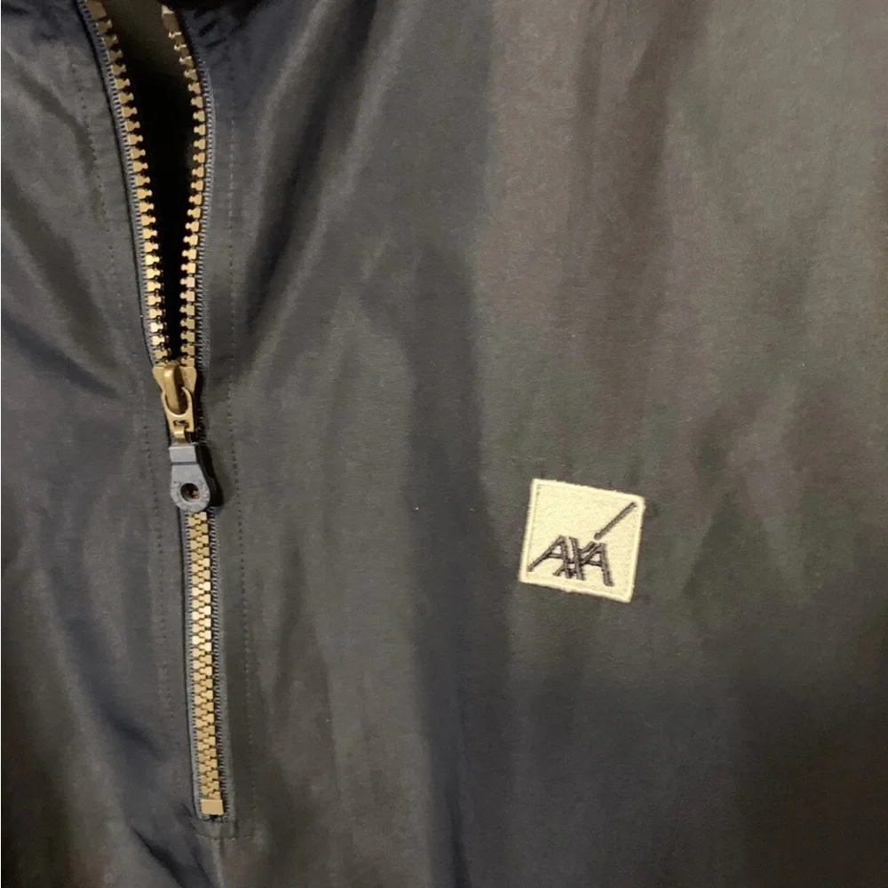 Vtg Cutter & Buck‎ Men's Sz XL AXA Logo black Windbreaker